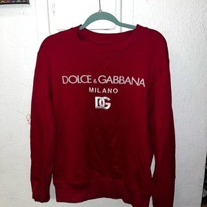 Guys red dolce & gabbana sweater